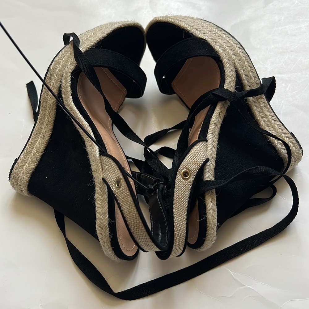 Fashion Nova Get On My Level Wedges - Black - Picture 10 of 15